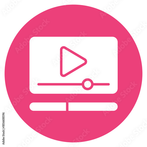 Video Rendering icon vector image. Can be used for Video Blog.