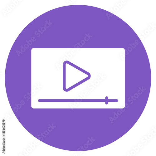 Video Thumbnail icon vector image. Can be used for Video Blog.