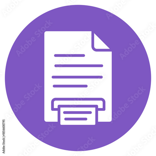 File Print icon vector image. Can be used for Documents And Files.