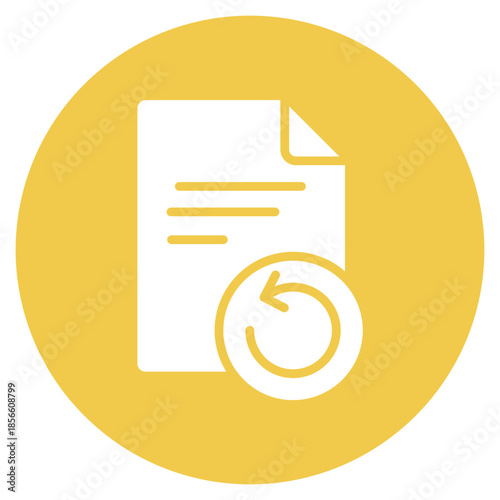 File Restore icon vector image. Can be used for Documents And Files.