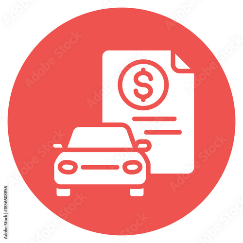 Auto Loan icon vector image. Can be used for Credit And Loan.