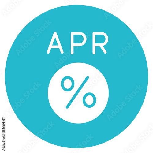 Annual Percentage Rate icon vector image. Can be used for Credit And Loan.