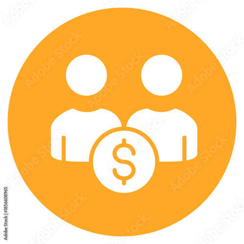 Co-Borrower icon vector image. Can be used for Credit And Loan.