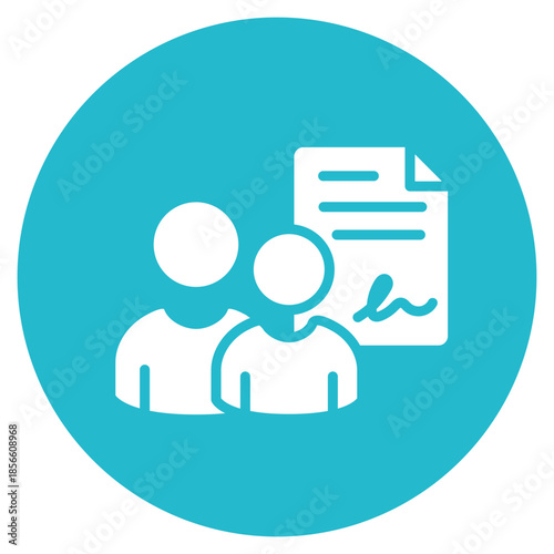 Co-Signer icon vector image. Can be used for Credit And Loan.