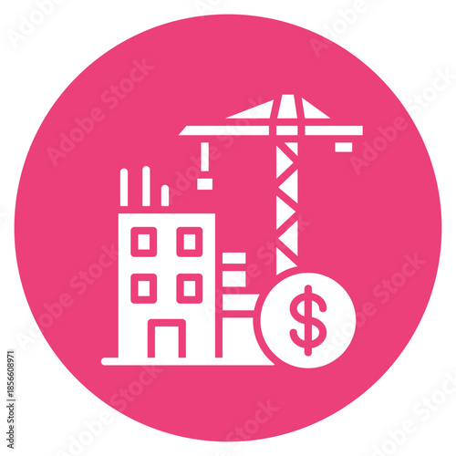 Construction Loan icon vector image. Can be used for Credit And Loan.