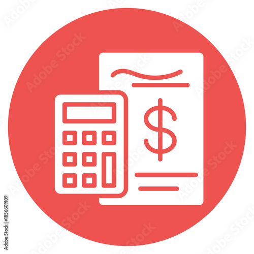 Loan Calculator icon vector image. Can be used for Credit And Loan.