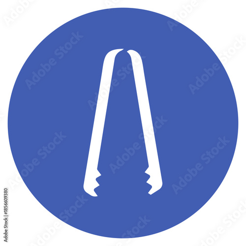 Ice Tongs icon vector image. Can be used for Bar.