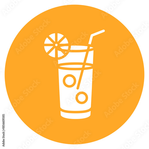 Long Drink icon vector image. Can be used for Bar.