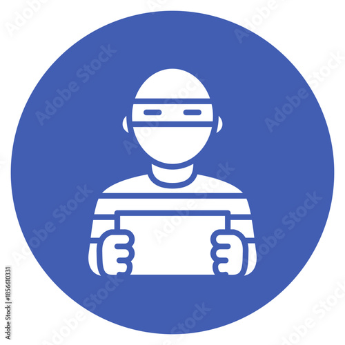 Perpetrator icon vector image. Can be used for Crime Investigation.