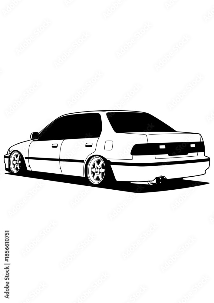 Obraz premium Modern Concept Automotive Car Silhouette – CS013