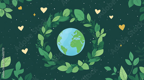 A cute Save Earth background design, perfect for eco-themed wallpapers or environmental backdrops.