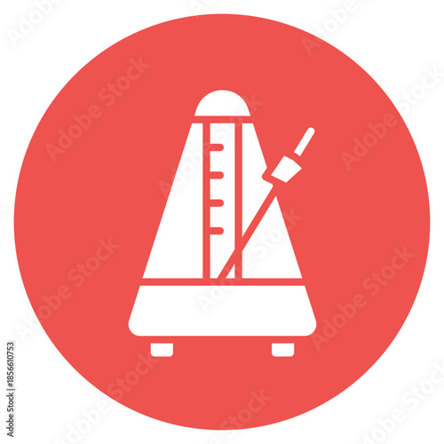 Metronome icon vector image. Can be used for Artist Studio.