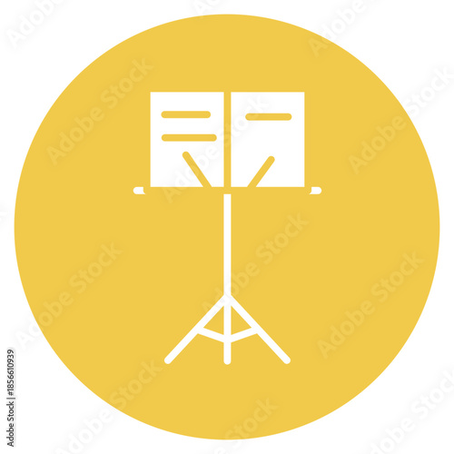 Music Stand icon vector image. Can be used for Artist Studio.
