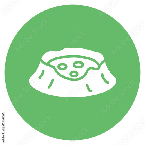 Crater icon vector image. Can be used for Geography.