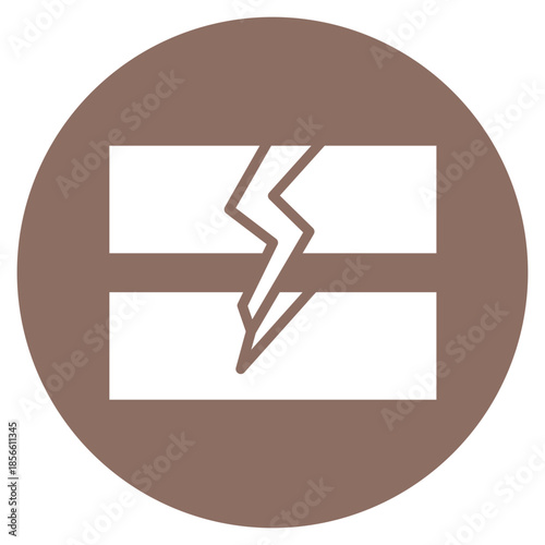 Fault Line icon vector image. Can be used for Geography.