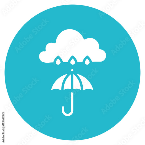 Monsoon icon vector image. Can be used for Geography.