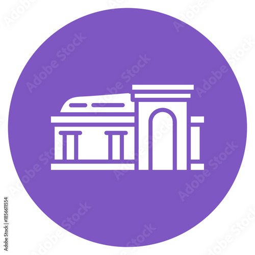 Burial Chamber icon vector image. Can be used for Archeology.