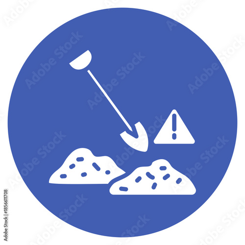 Dig Site icon vector image. Can be used for Archeology.