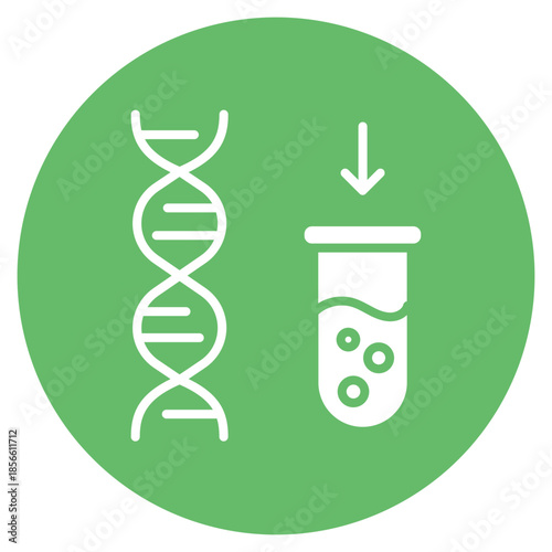 DNA Extraction icon vector image. Can be used for Archeology.