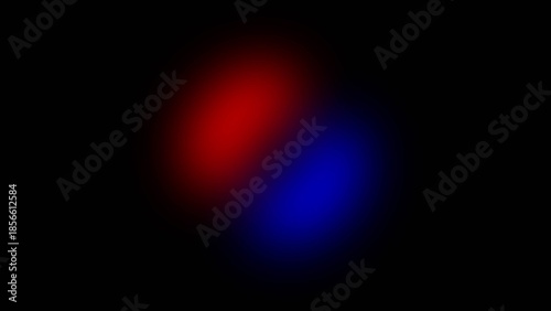 Soft red and blue gradient on black background abstract blur