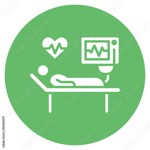 Intensive Care icon vector image. Can be used for Tuberculosis.