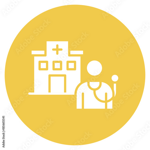 Outpatient Care icon vector image. Can be used for Tuberculosis.