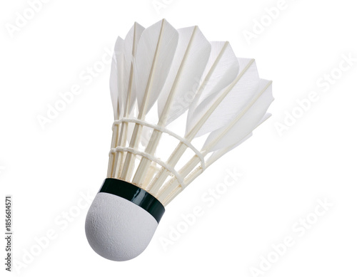 Isolated badminton shuttlecock, cut out