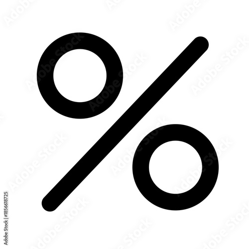 percent icon on a white background
