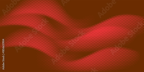 Dots halftone red white color pattern gradient texture background. red dots background vector Illustration. vector modern