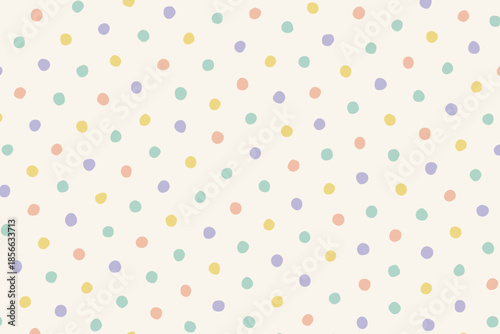 Colorful dots create a fun pattern on a light background, perfect for craft projects, wallpaper, and design work throughout the year