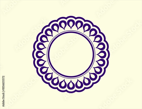An illustration of round vector file with beatiful design