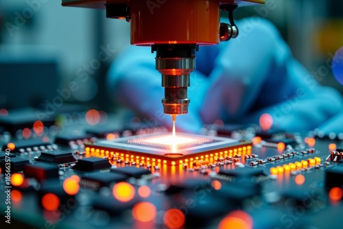 High-speed Electronics Manufacturing: A Time-lapse Journey of Automated Component Installation on a Circuit Board