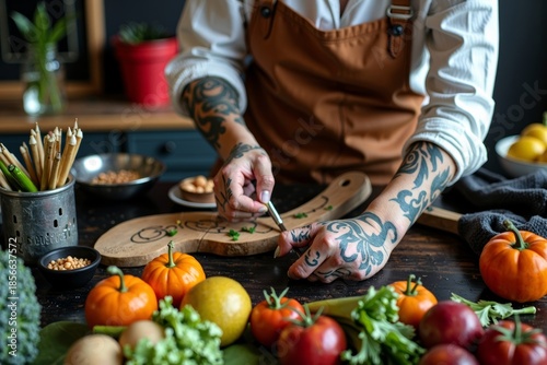 Capturing Female Tattoo Artists Crafting Intricate Designs on Fresh Produce in Stunning Photo Series