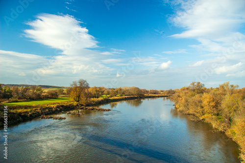 Canvas Print Morava river in Bratislava, Slovakia