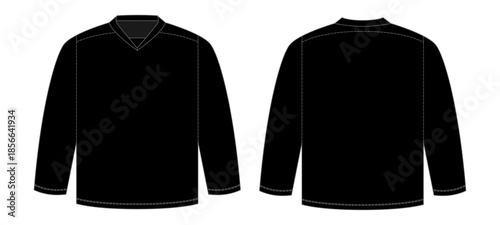 Ice Hockey Mockup Template Vector