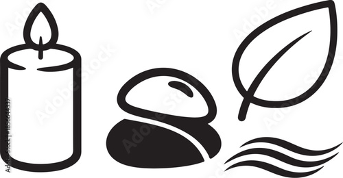 Serene spa elements for relaxation and wellness