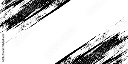 Vector striped pattern, grunge stripe seamless background, black and white brush strokes. grungy stripes. EPS 10
