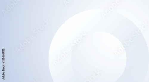 Modern abstract background with white and light gray concentric circles for clean design presentation