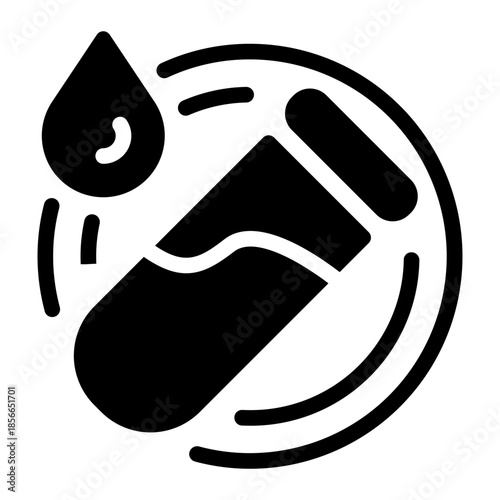 Blood Sample Cup Laboratory Icon