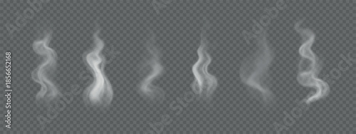 Smoke and hot steam from food.