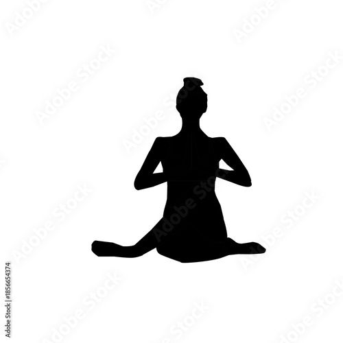 yoga silhouette. yoga pose. yoga asana. fitness silhouette. workout exercise. stretching body. meditation pose. female yoga. healthy lifestyle. wellness concept. balance posture. flexibility training.