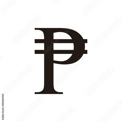 Peso currency symbol transparent background
