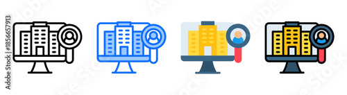 Company Overview Icon Multiple Style Collection Set 