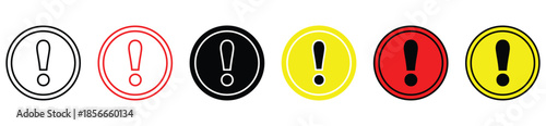 Safety Warning and Danger Alert Icons Set