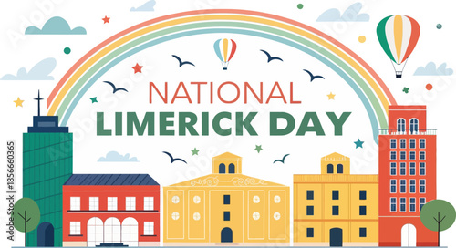 Colorful Vector Illustration for National Limerick Day Celebration