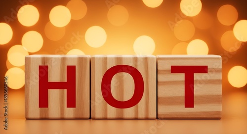 Wooden blocks spelling 