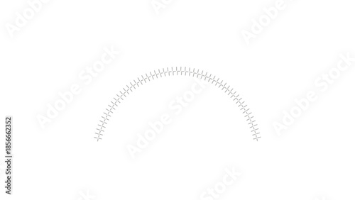 abstract 3d rendered illustration of a white paper clip