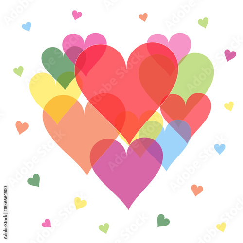 Valentine's Day - Colorful Hearts