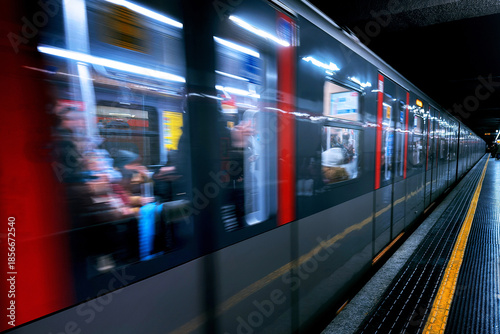 Fotografie metropolitana di milano italia