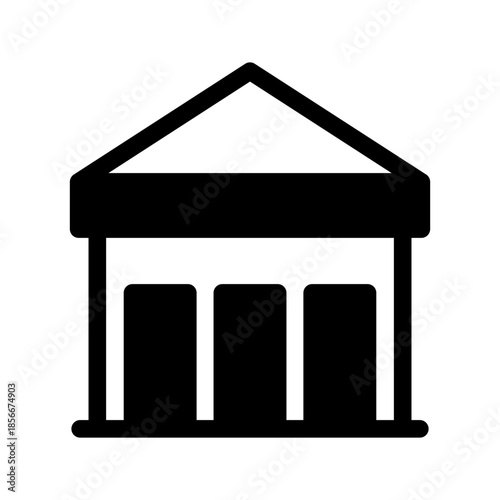 University Icon Vector Symbol Design Illustration